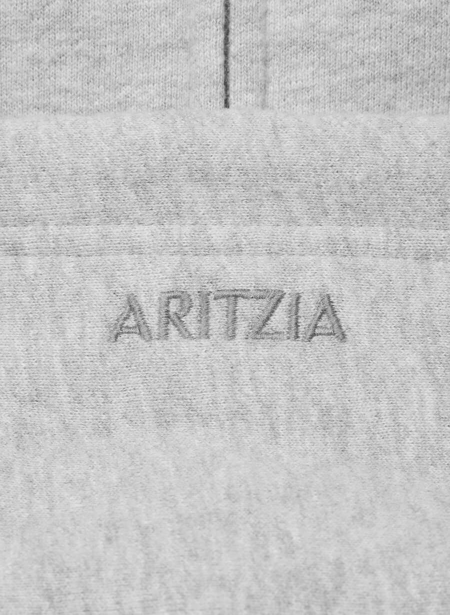 cozy sweatfleece mega zip hoodie heather chrome