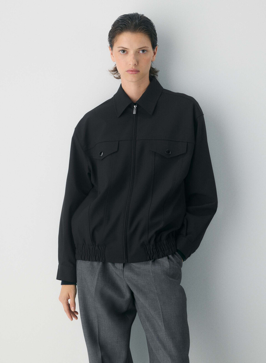 telegraph bomber - ressential light black