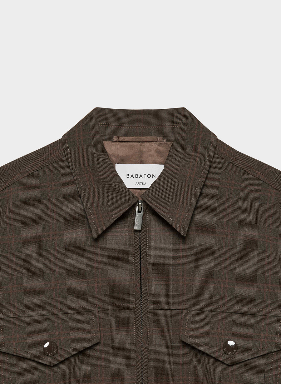 telegraph bomber - ressential light lmbrt chk r mc brblk