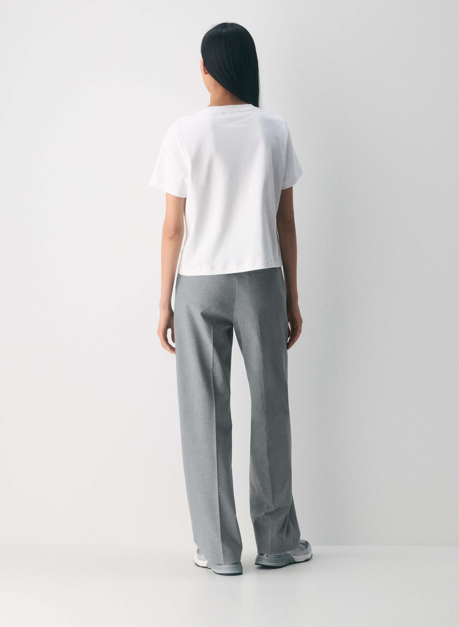 interlock cotton function t-shirt white