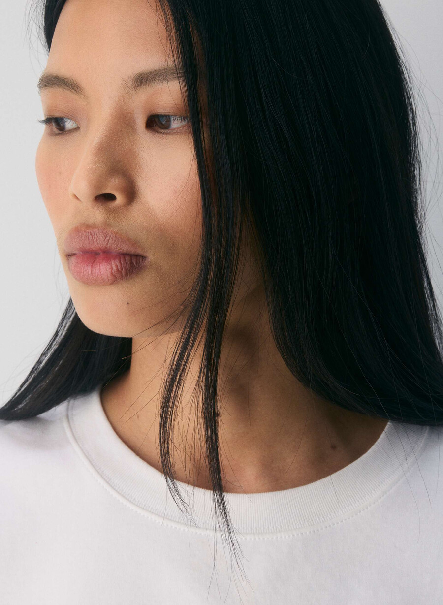 interlock cotton function t-shirt white