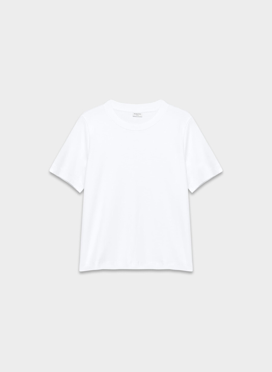 interlock cotton function t-shirt white