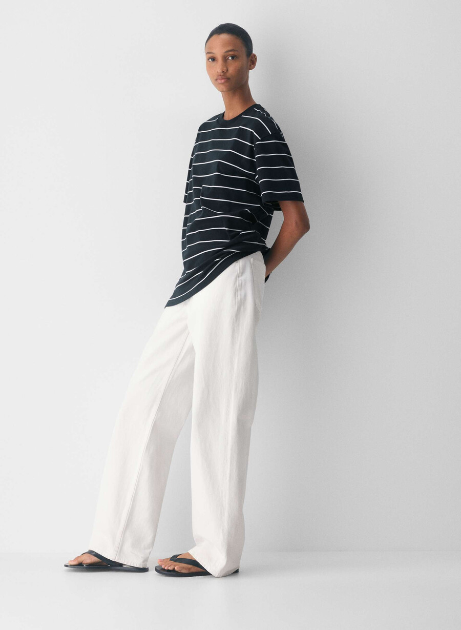 interlock cotton pegasus t-shirt dark night navywhit