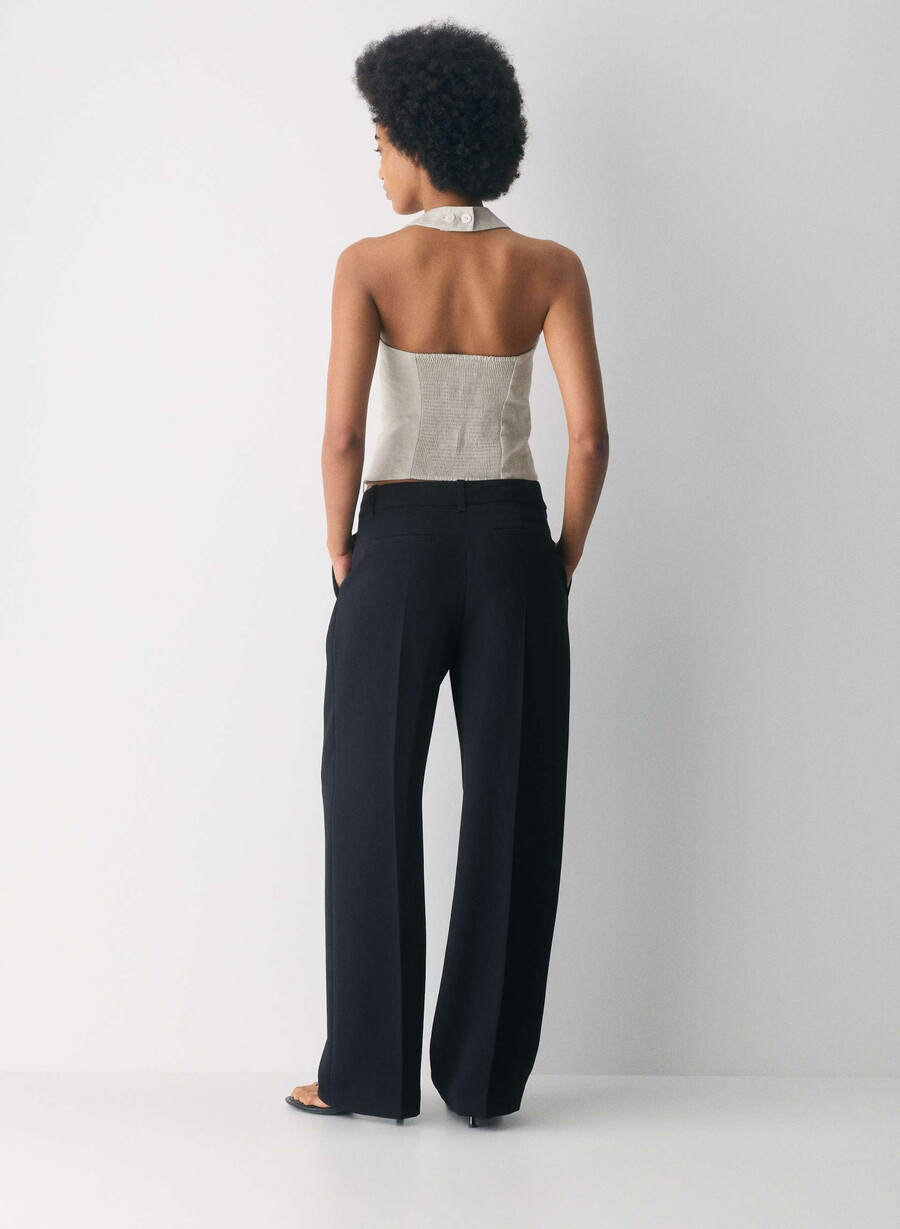 whisper linen halter top undyed ecru