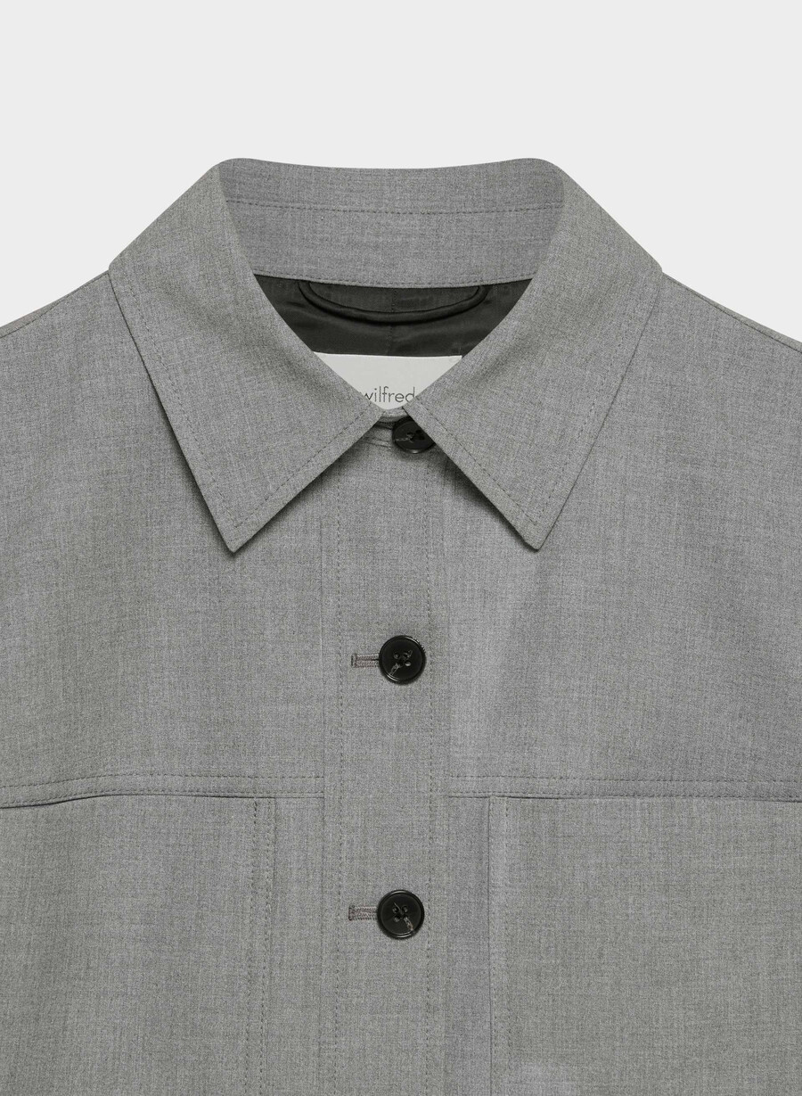 little cropped jacket - ressential light heather dark grey