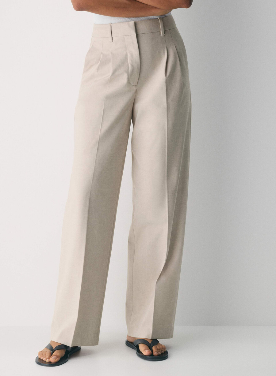 the effortless pant - ressential light heather matte pearl