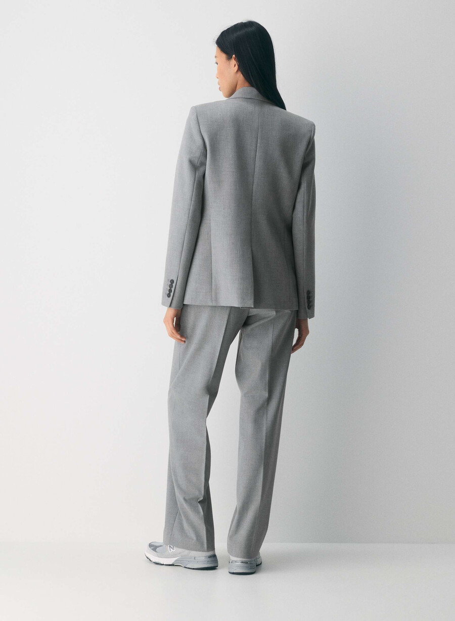the effortless pant - ressential light heather dark grey