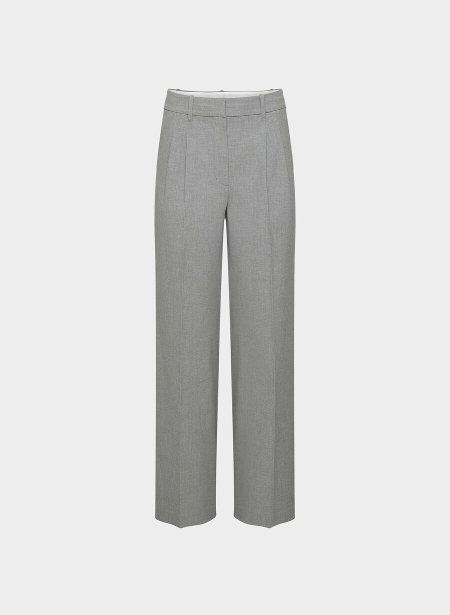 the effortless pant - ressential light heather dark grey