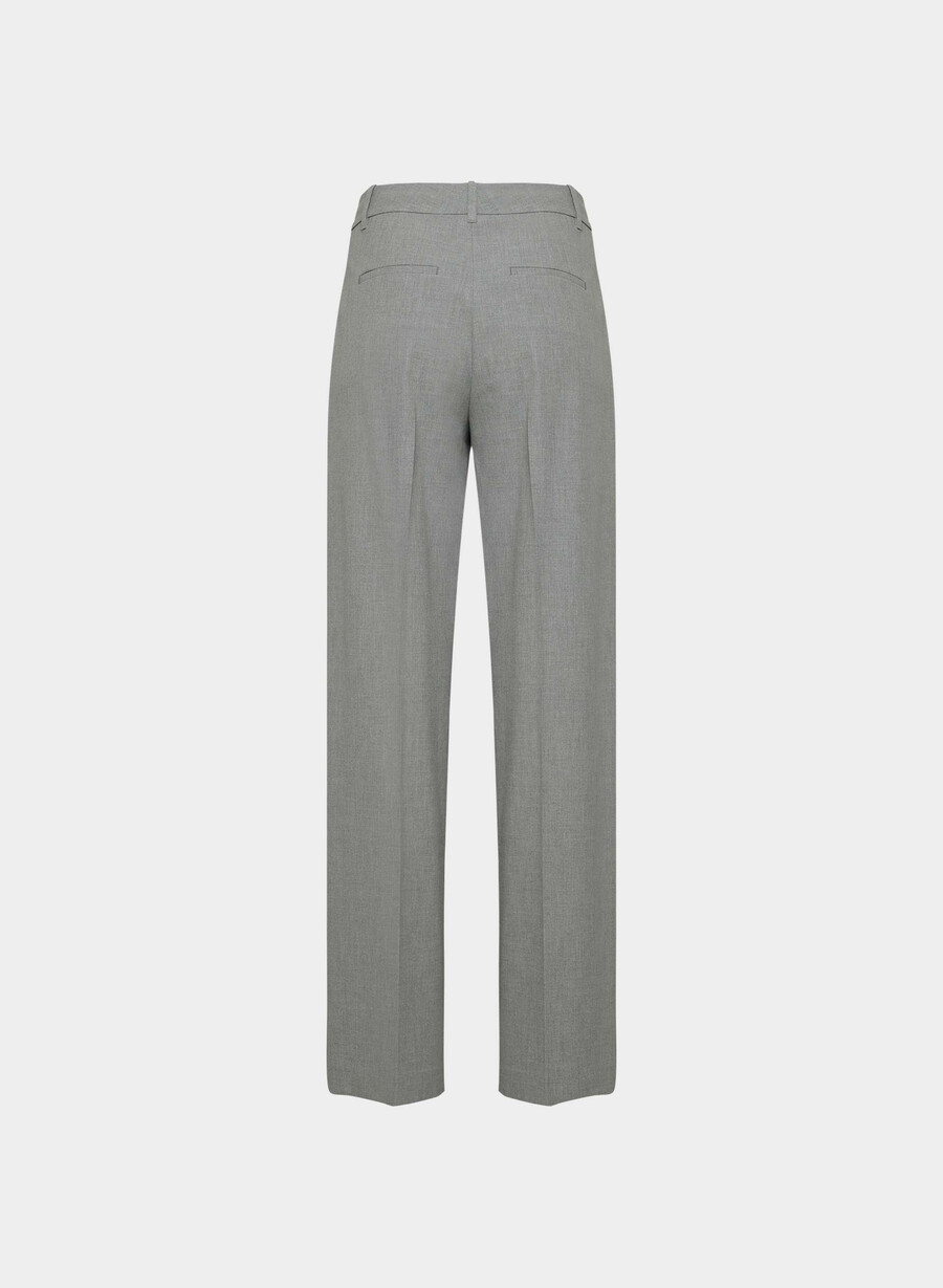 the effortless pant - ressential light heather dark grey