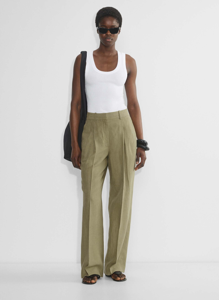 the effortless pant curve-fit - cruiselinen sundried olive