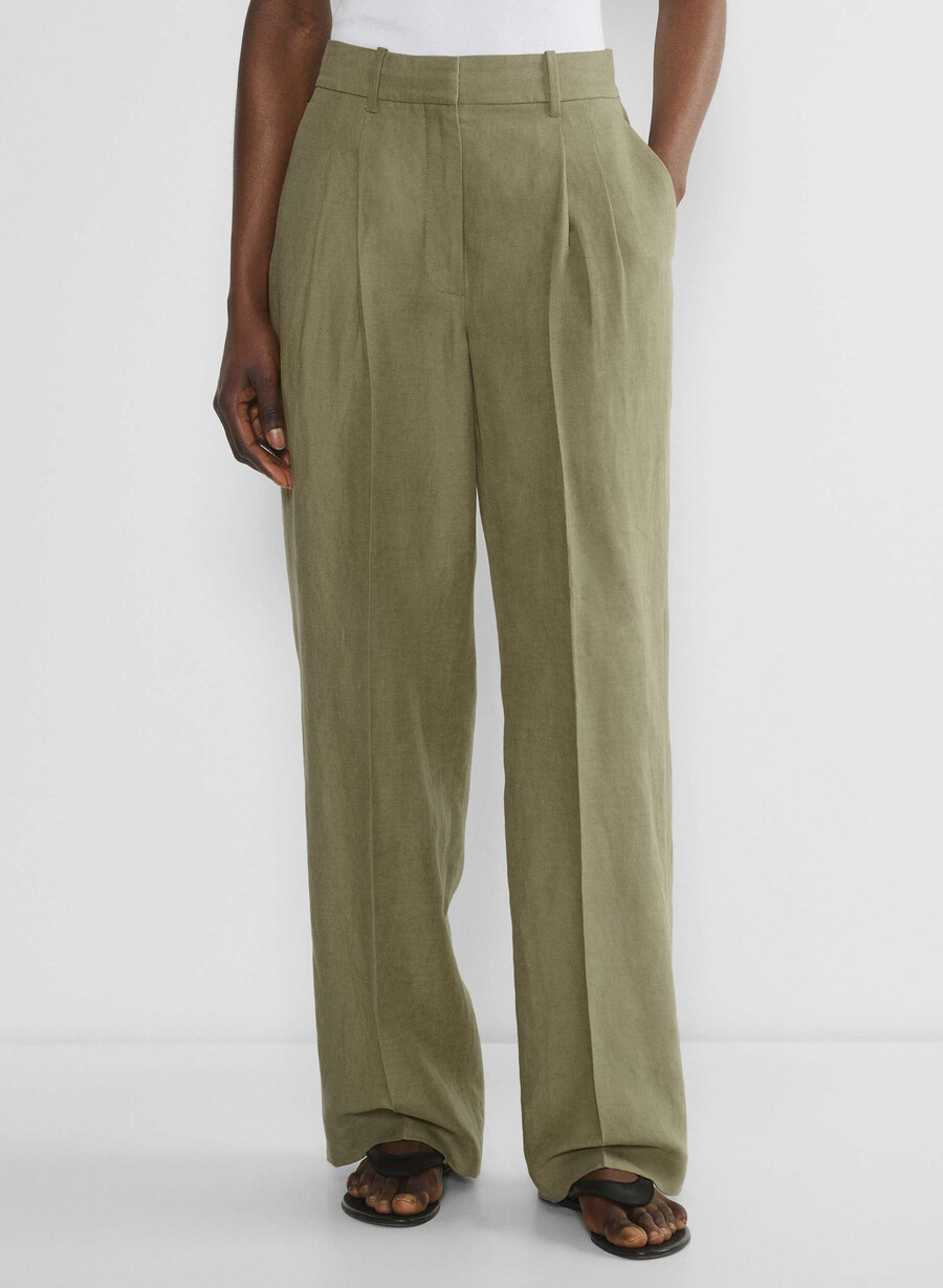 the effortless pant curve-fit - cruiselinen sundried olive