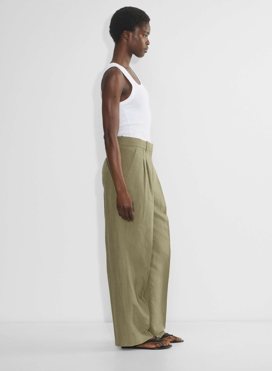 the effortless pant curve-fit - cruiselinen sundried olive