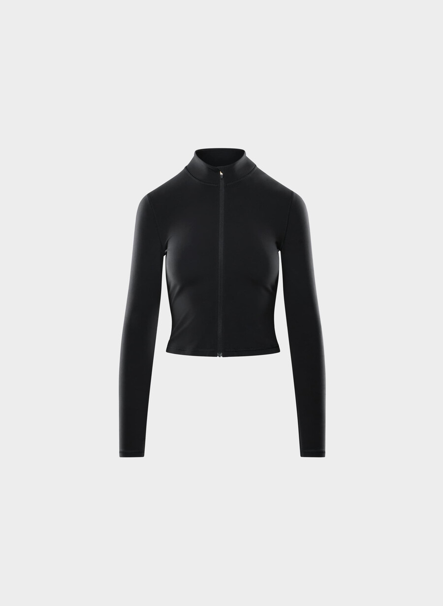 new butter limit zip-up black
