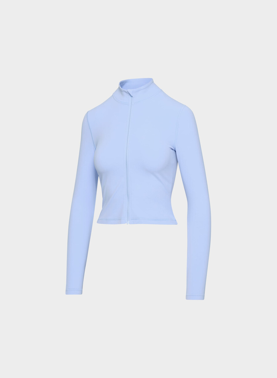 new butter limit zip-up dayflower blue