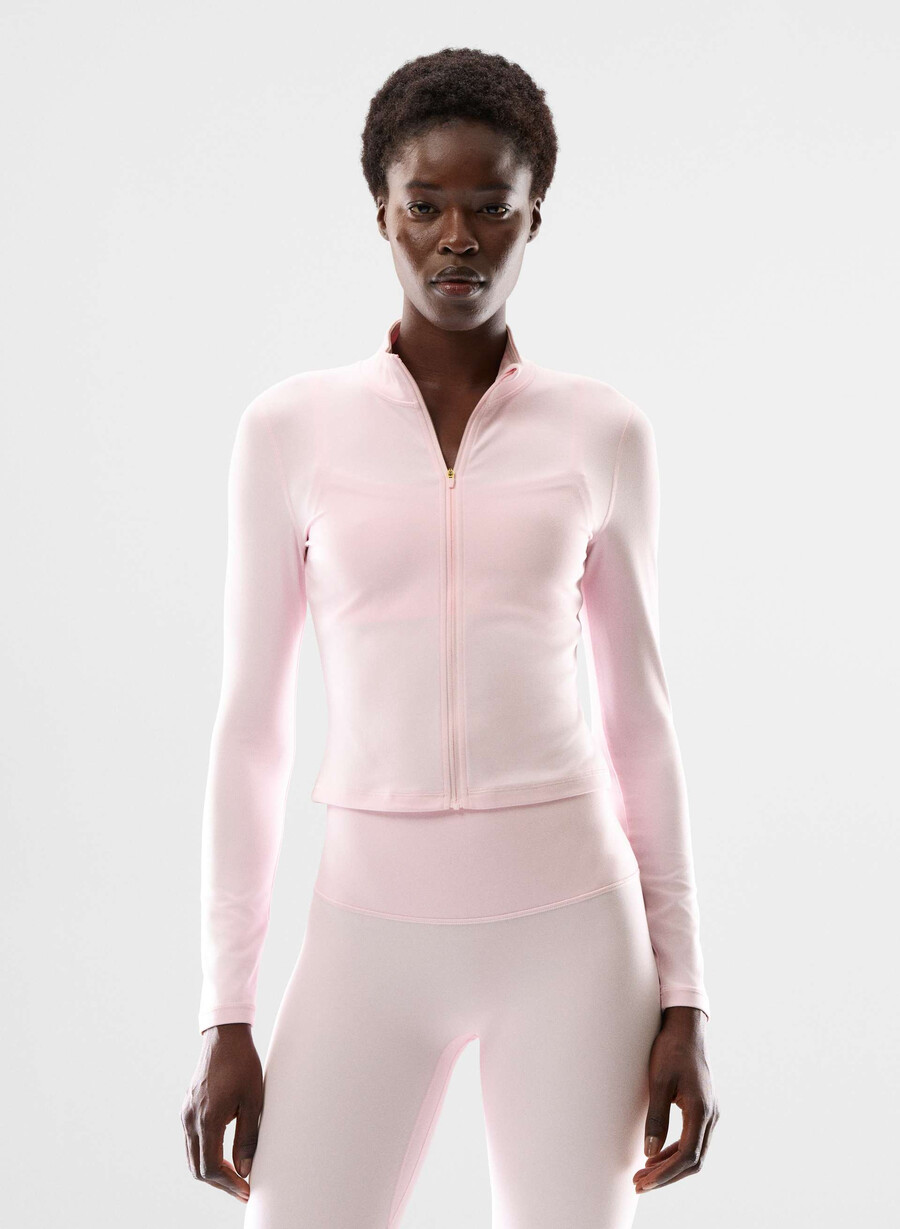 new butter limit zip-up villa pink