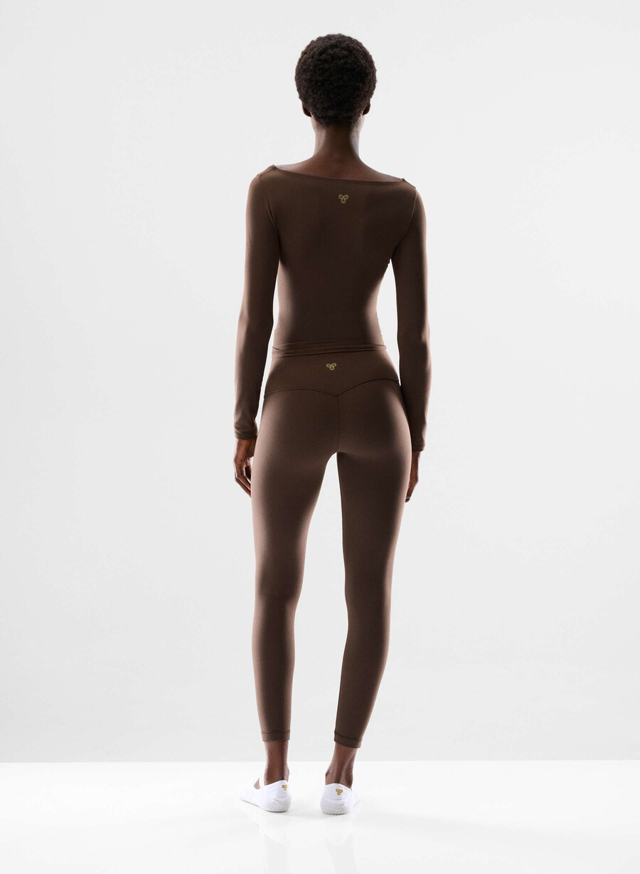 butter cheeky hi-rise 26 legging rich mocha brown