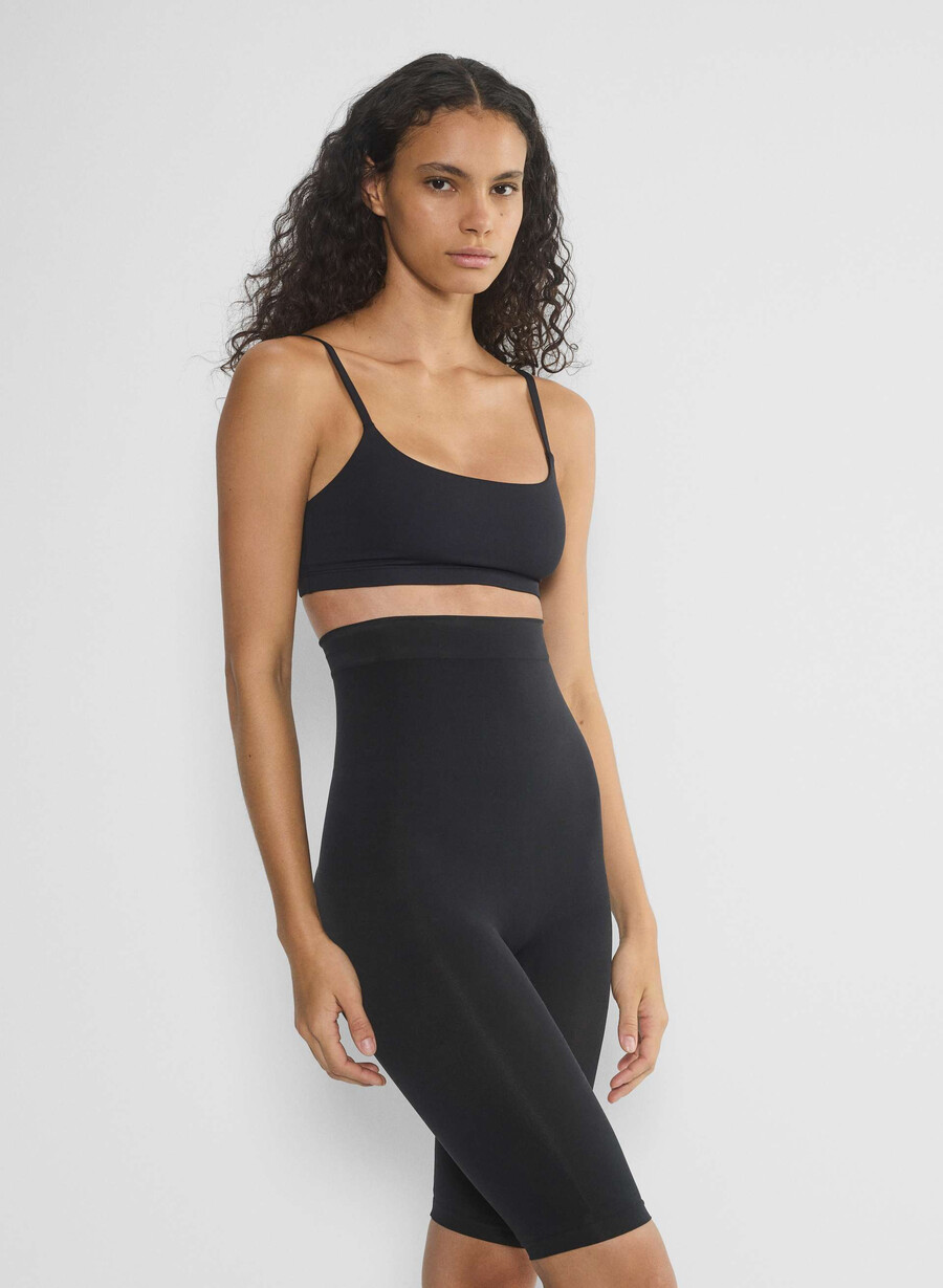 shapeenhance seamless super hi-rise short black