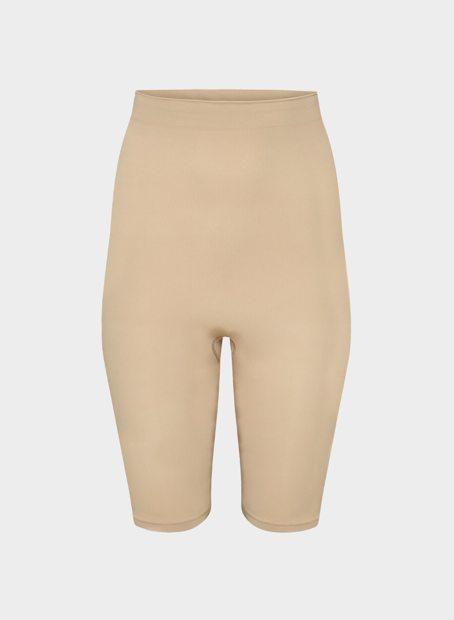 shapeenhance seamless super hi-rise short soft tan