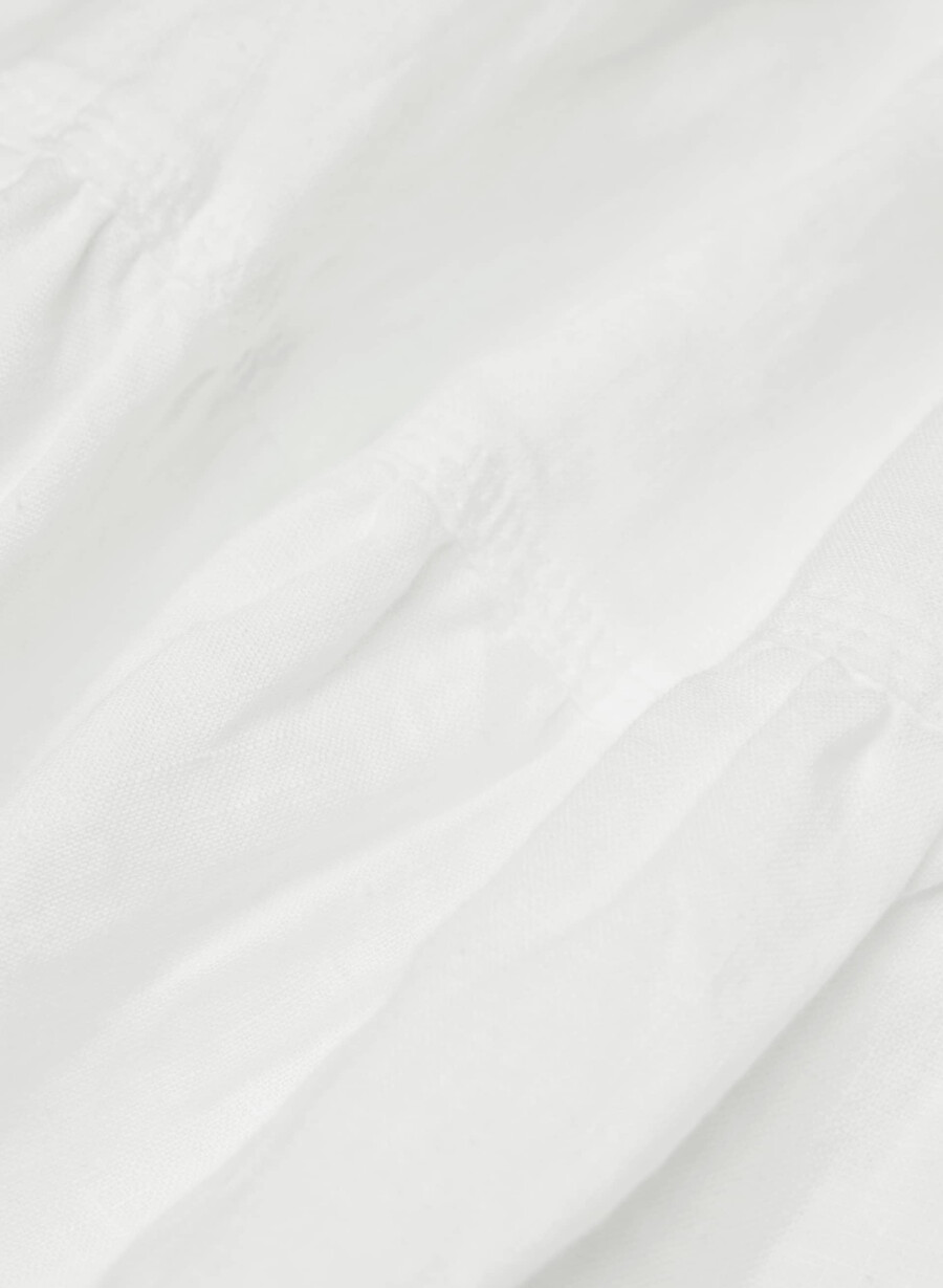 martine linen dress white