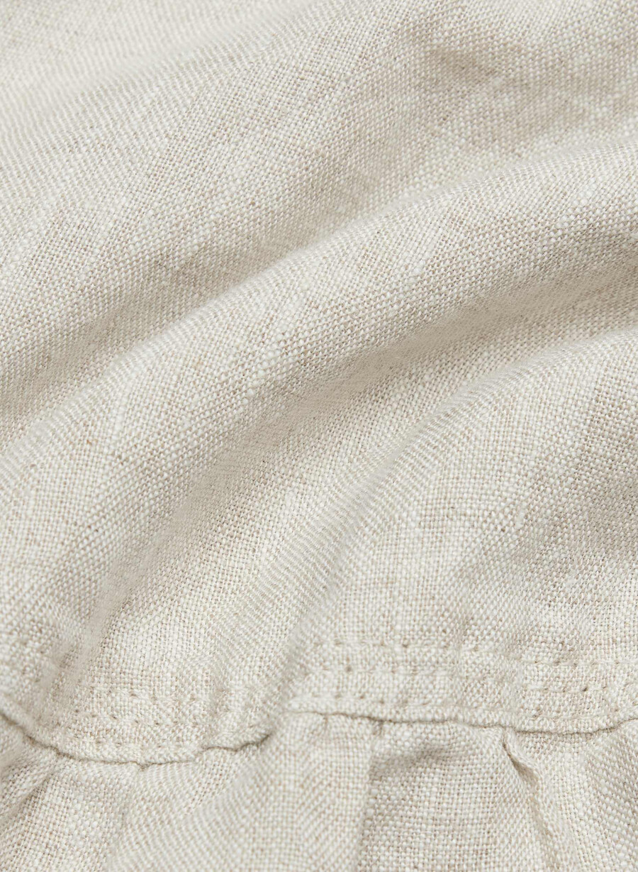 martine linen dress natural ecru