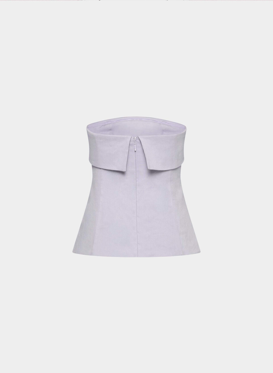 element linen tube top wildflower lilac