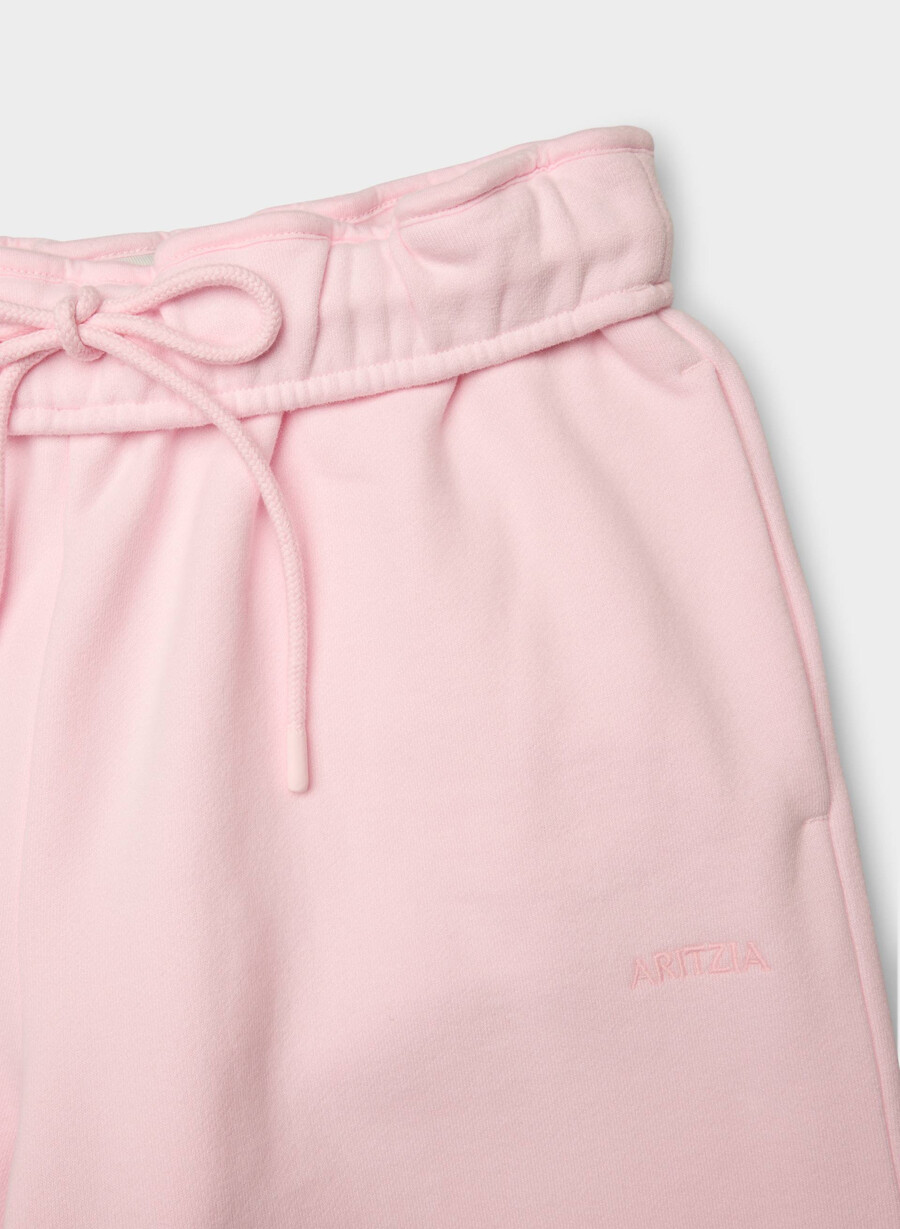 cozy sweatfleece mega foldover baggy jogger villa pink