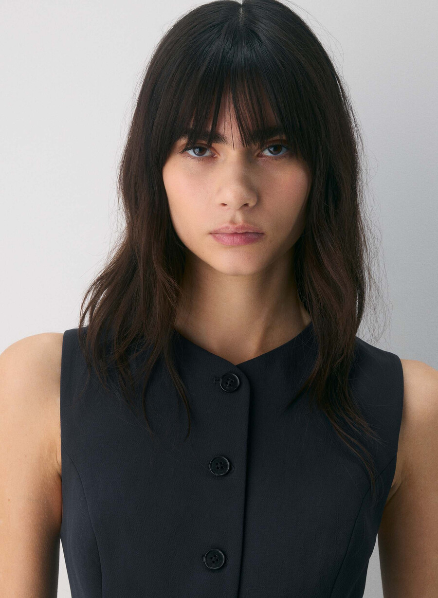 regal dress - crepette dark night navy
