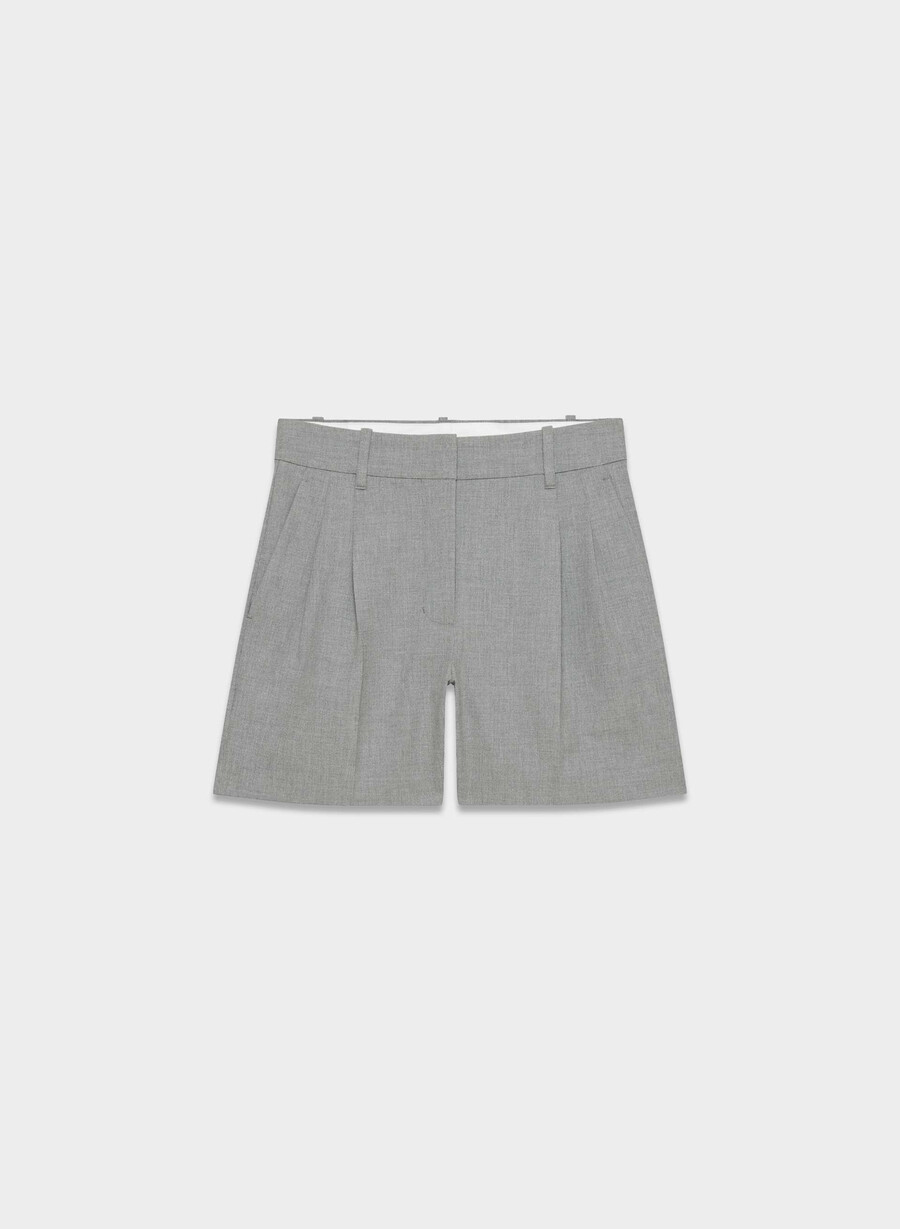 the effortless short mid-thigh - ressential light heather dark grey