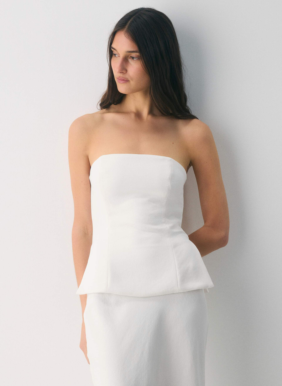 posh tube top - crepette light birch