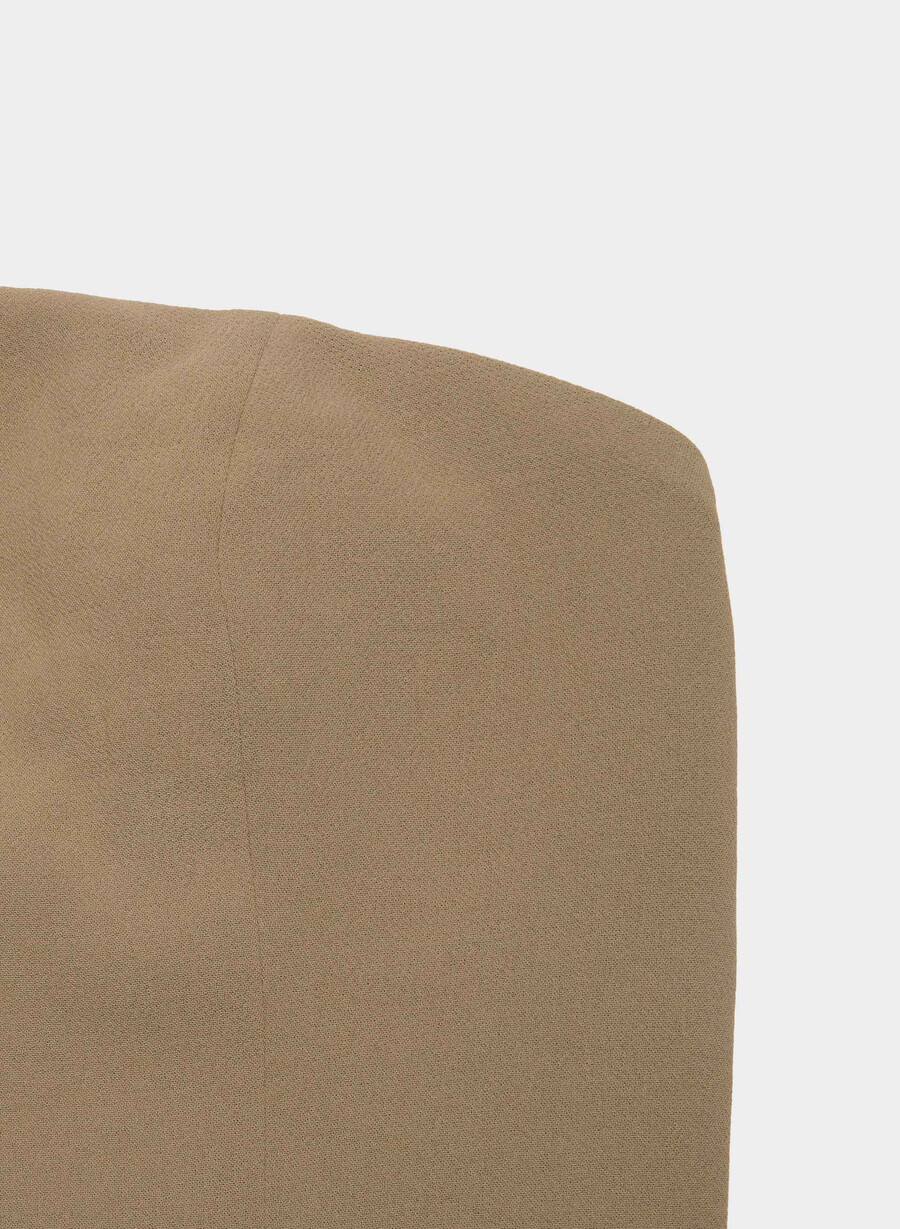 posh tube top - crepette folio brown