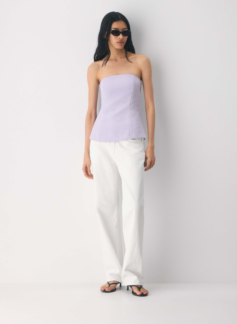 posh tube top - crepette wildflower lilac