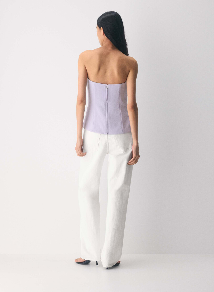 posh tube top - crepette wildflower lilac