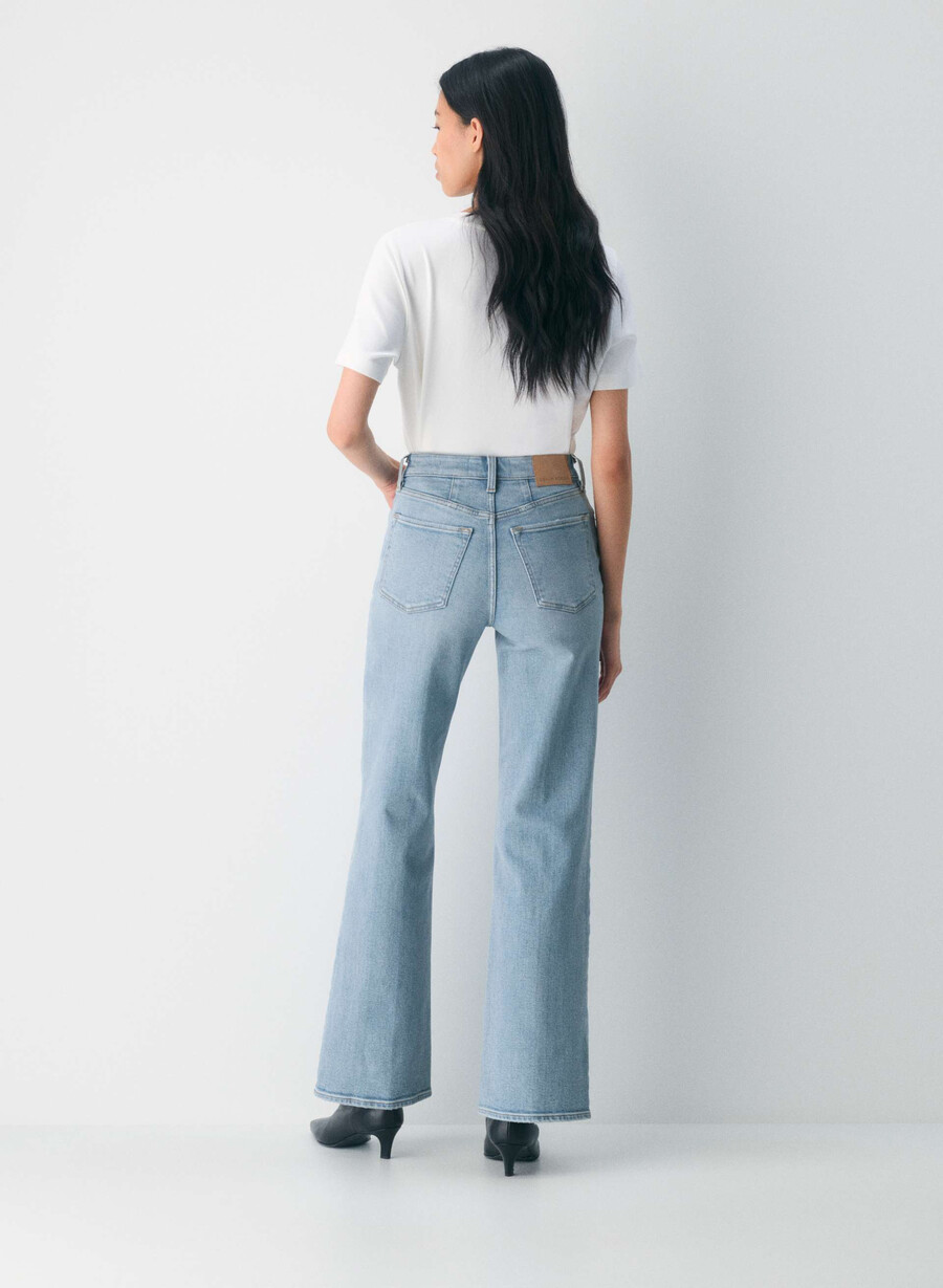 denim forum the 90s snatched hi-rise wide jean 7 yrs bleu taboo