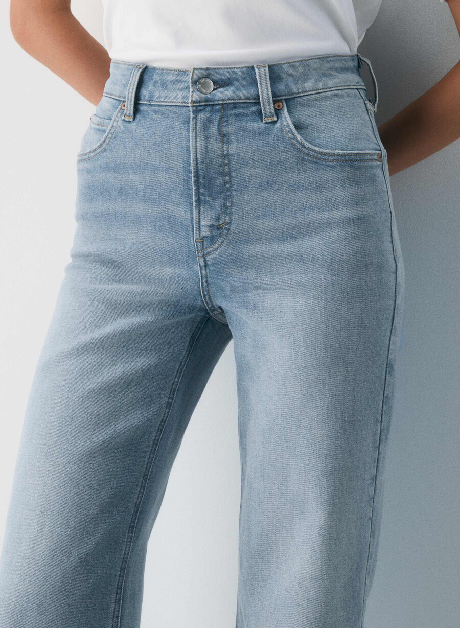 denim forum the 90s snatched hi-rise wide jean 7 yrs bleu taboo