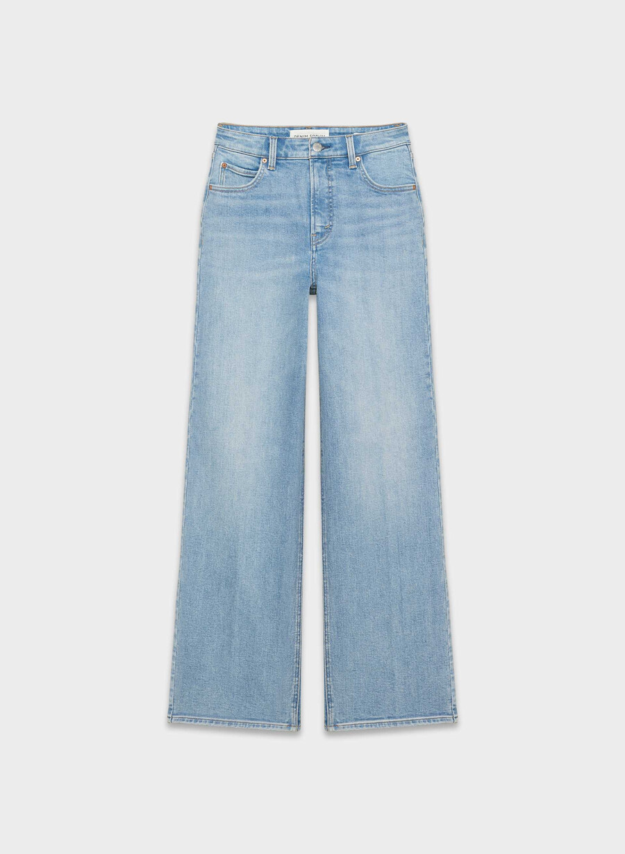 denim forum the 90s snatched hi-rise wide jean 7 yrs bleu taboo