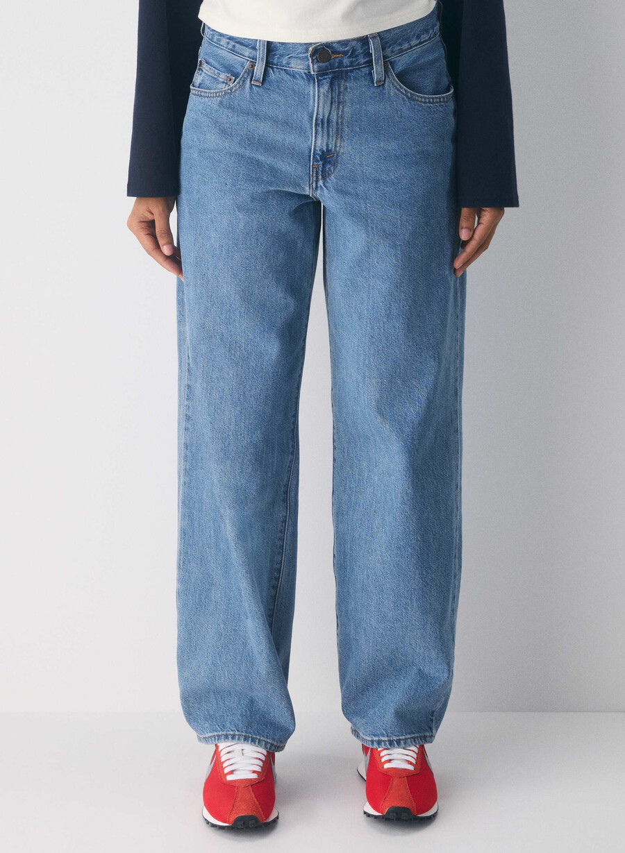 levis baggy dad jean own it stone