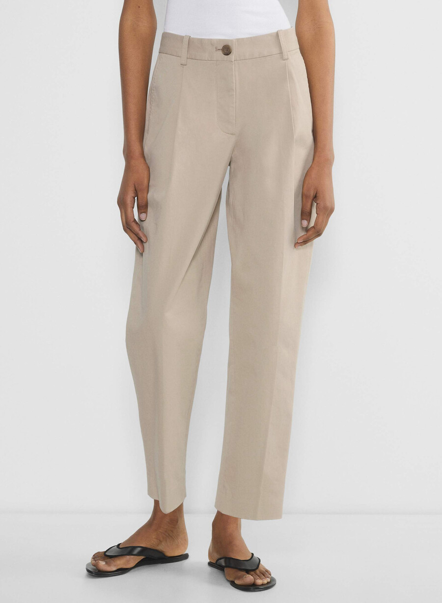 chino mid-rise carrot pant washed tundra taupe