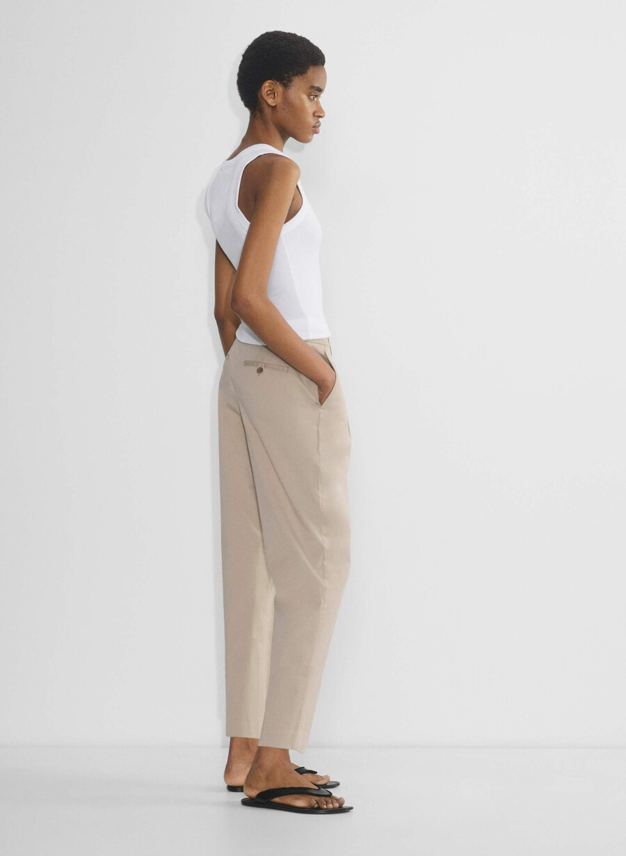 chino mid-rise carrot pant washed tundra taupe