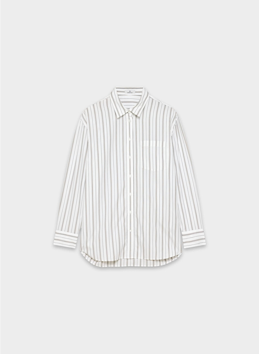 outro oversized poplin shirt joely strp bt wtcl