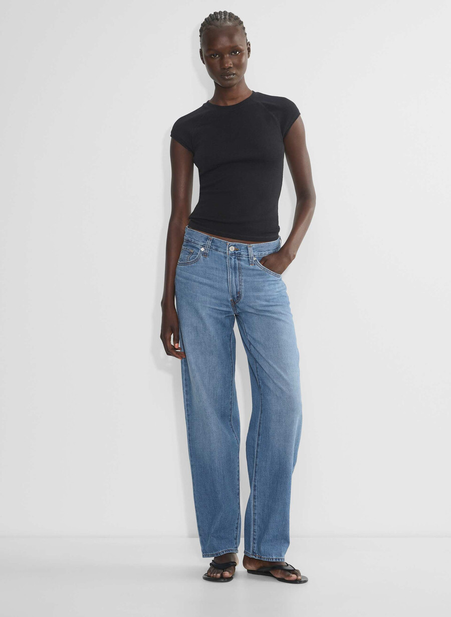 levis baggy dad jean heavy check