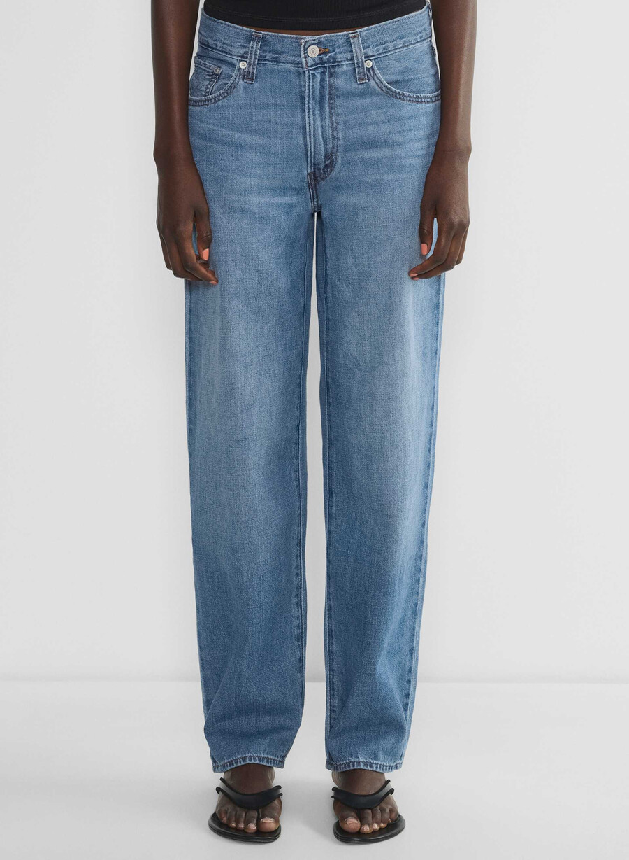 levis baggy dad jean heavy check