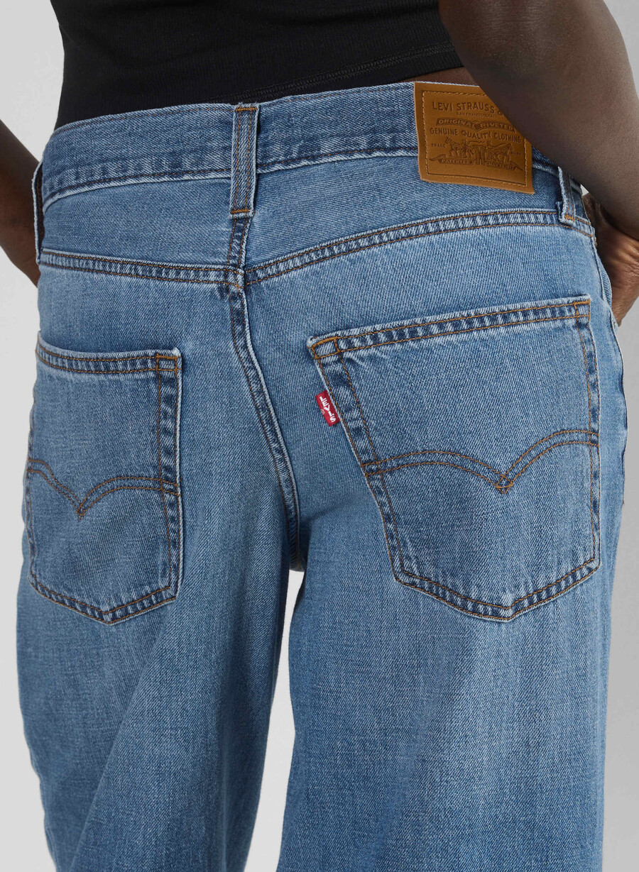 levis baggy dad jean heavy check