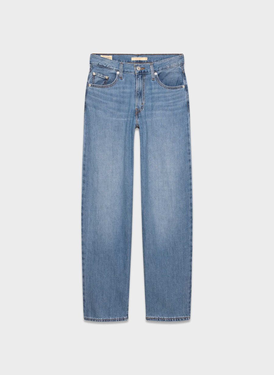 levis baggy dad jean heavy check
