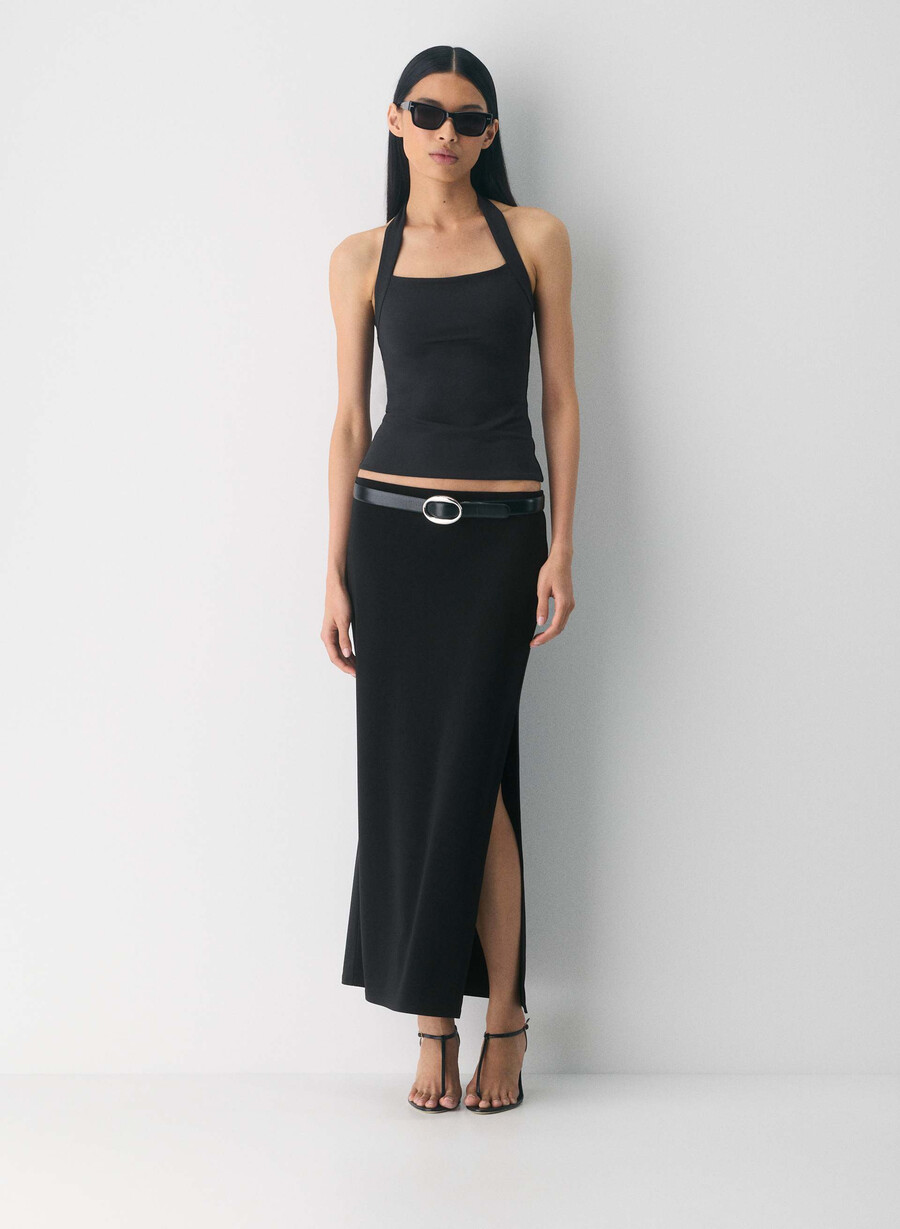 original contour optimum halter top black