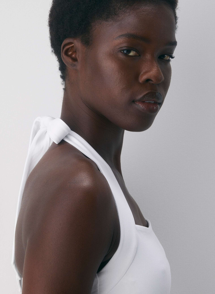 original contour optimum halter top bright white