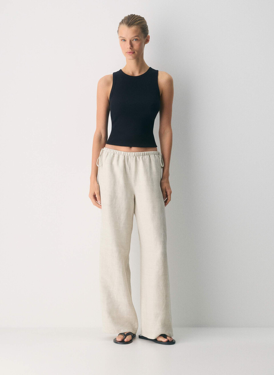 cruiselinen artisan pant undyed ecru