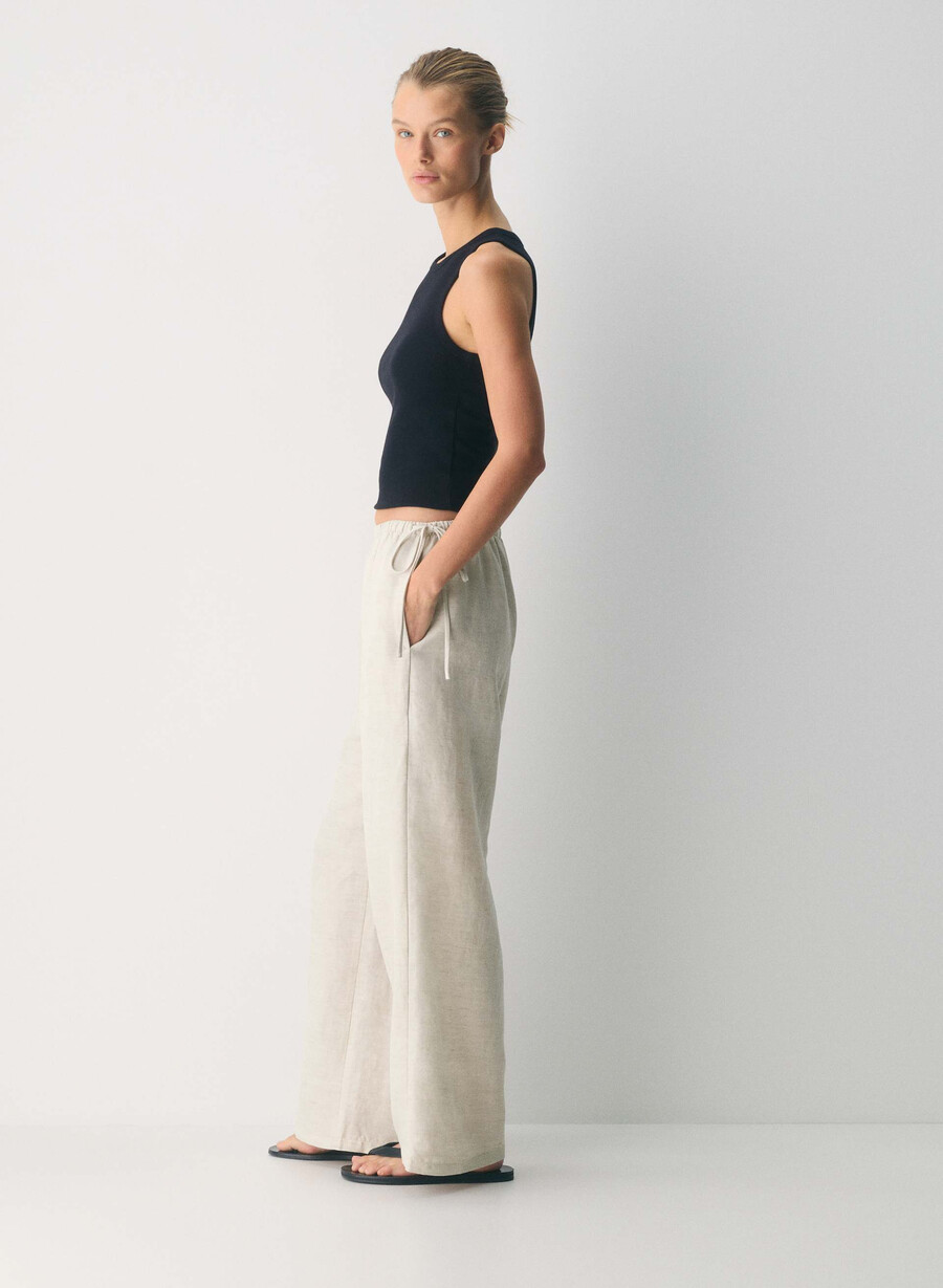 cruiselinen artisan pant undyed ecru