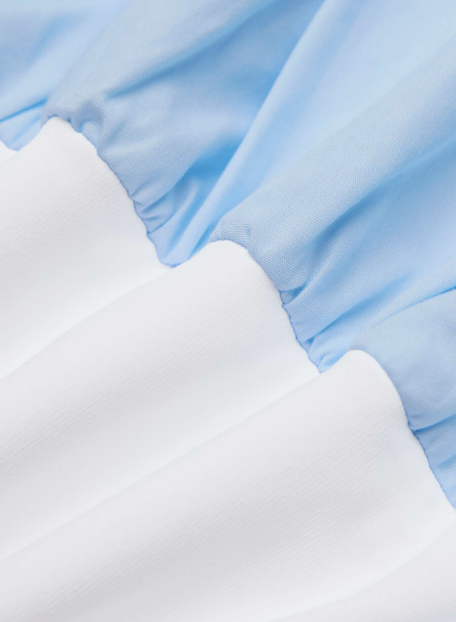 segment poplin dress skyline bl brt white