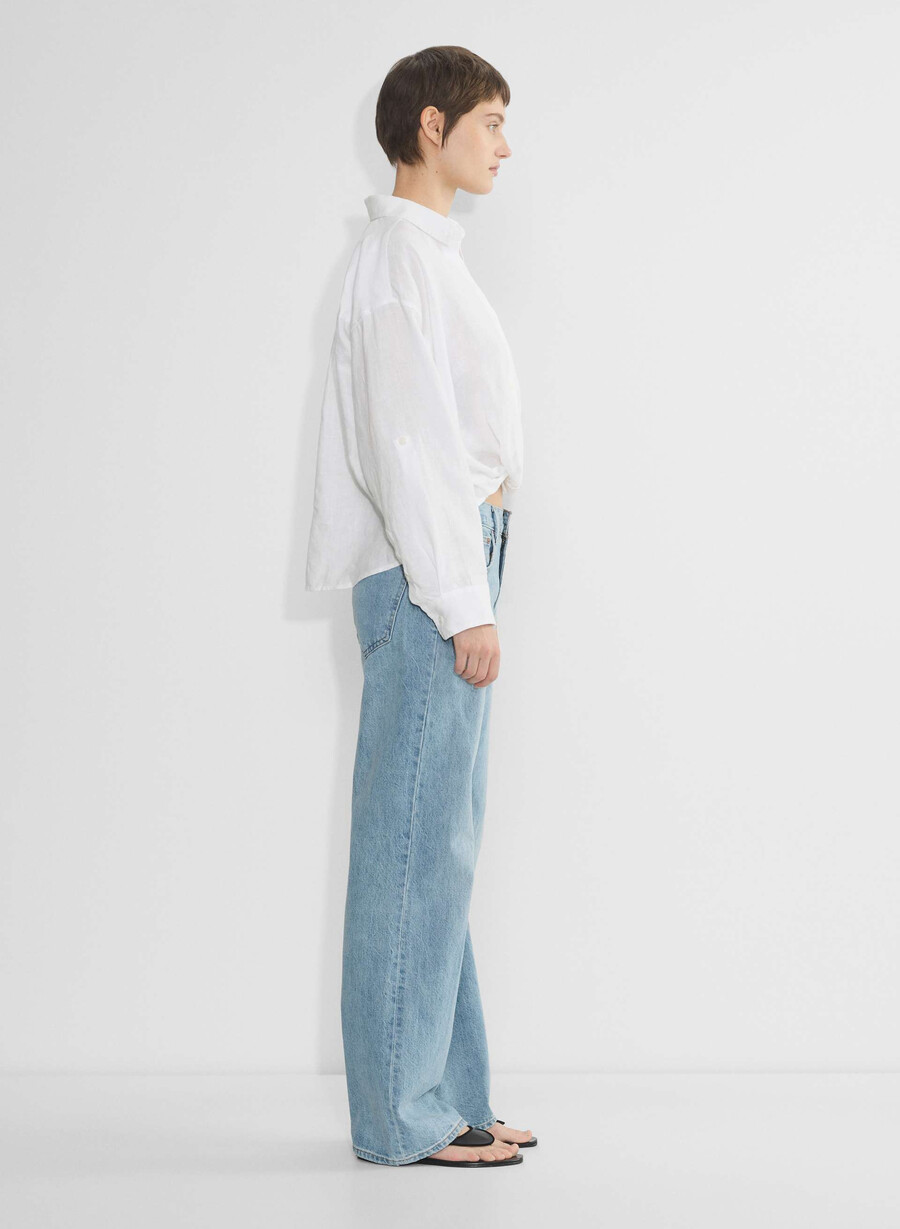 portofino linen shirt white