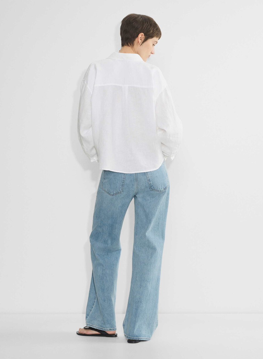 portofino linen shirt white